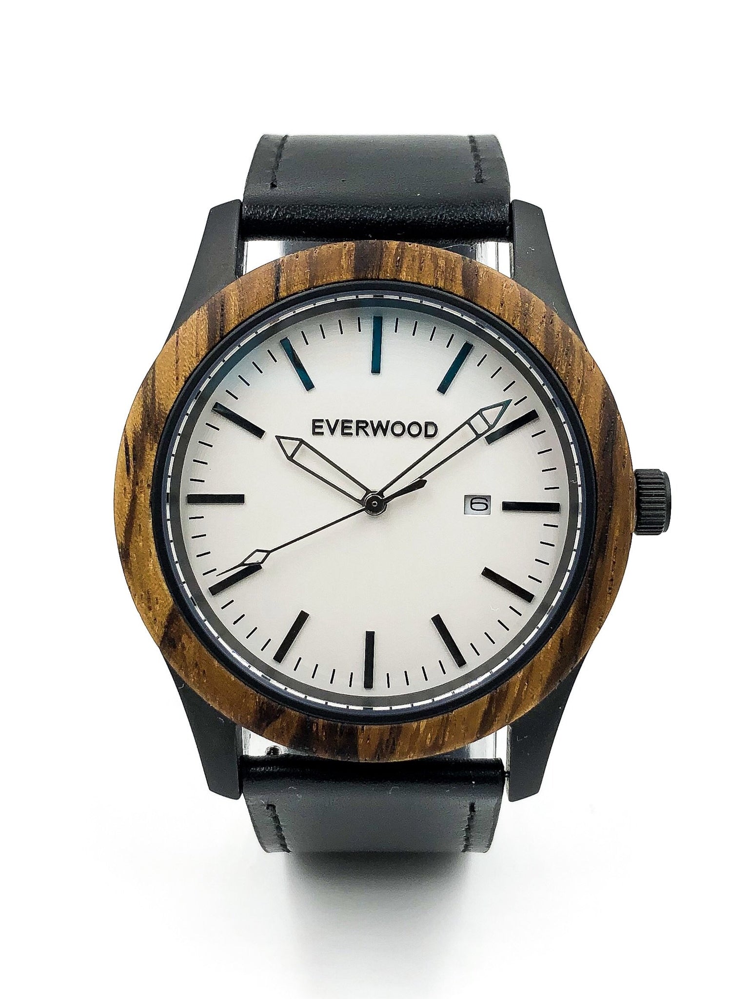 Inverness | Zebrawood | Black Leather