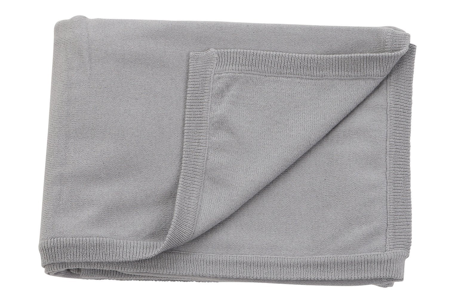 Cotton Cashmere Grey Blanket