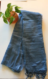 Women's Handloom Scarf- Blue color From RSV Global Inc